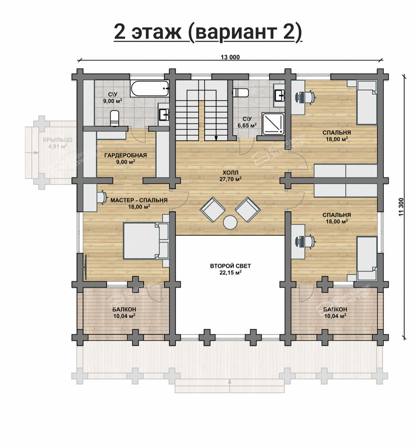 Дом из бревна VZ-152
